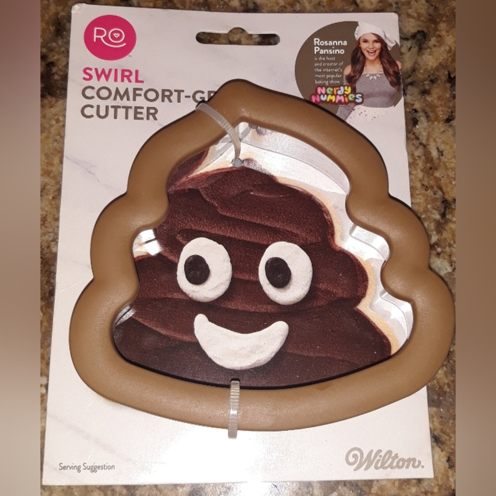 Comfort Grip Cookie Cutter - Poop Emoji - 💩 By Wilton